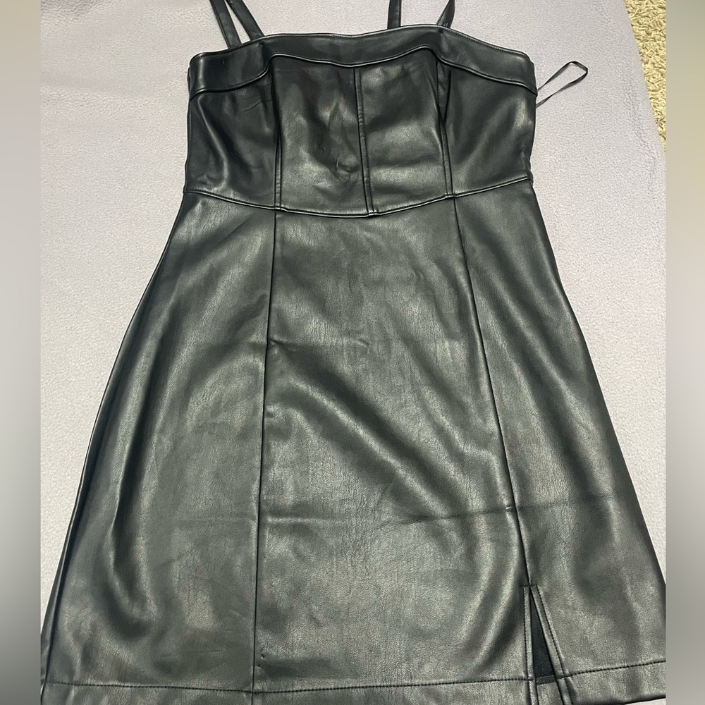 Hollister leather dress